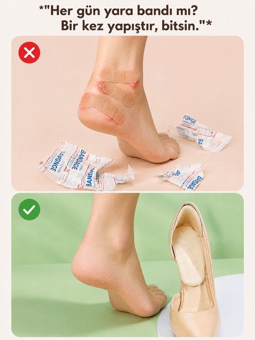 ELME® - Topuk Vurma Önleyici ve Daraltma Pedi — Ayakkabı İçi Koruyucu