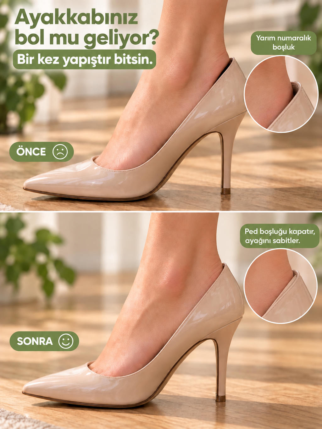 ELME® - Topuk Vurma Önleyici ve Daraltma Pedi